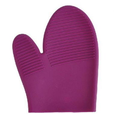 Purple Heat Hot And Skid Resistant Oven Mitt Protect Glove