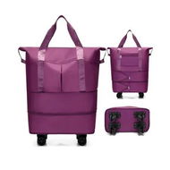 Detailed information about the product PurPle Large Capacity Travel Bag Waterproof Expandable Universal Wheels 3 Pockets Free Password Lock Dry & Wet Separation