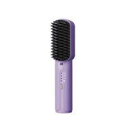 Detailed information about the product Purple Mini Rechargeable Straight Hair Comb Portable Wireless Negative Ion Soft Hair Care 3 Speed Temp Control