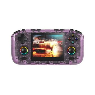 Purple RK35H 64GB Handheld Open Source Gaming Console Ideal For Retro Gaming Enthusiasts And Collectors
