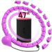 (Purple)24 Links Detachable & Size Adjustable Hula Circle,Infinity Fitness Hoop,Smart Weighted Fit Hoop Plus Size,with Ball Auto Rotate 360 Degree. Available at Crazy Sales for $14.99