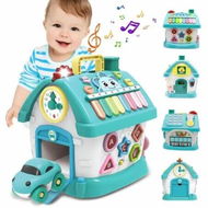 Detailed information about the product Puzzle Busy Board Montessori Toys Battery PowerSound Lights Music Clock Telephone Car Learning Toys Christmas Birthday Gift Kids