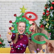 Detailed information about the product PVC Inflatable Christmas Tree Headband Ring Toss Game Hats 4Rings Holiday Party Supply Decor Birthday Gift