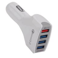 Detailed information about the product QC 3.0 Fast Car Charger 4 USB Multi-Function Car Phone Charger High-Power Car