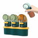 Quantitative Salt and Pepper Shaker,Kitchen Seasoning Bottle,Spice Press Type Shaker For Kitchen Camping Cooking. Available at Crazy Sales for $14.99