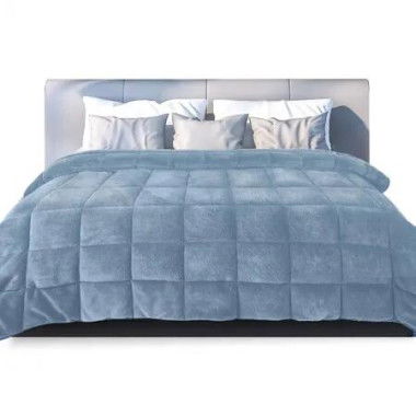 Quilt Doona Comforter Blanket Blue King