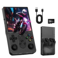 Detailed information about the product R36 PROMAX Retro Handheld Game Console, 4.0 Inch Full Lamination IPS Screen Retro Gaming Console, Built-in 64GB Memory Retro Game Console, Black