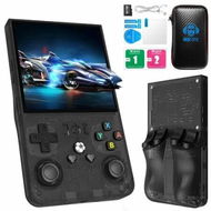 Detailed information about the product R36MAX Retro Handheld Game Console with 64G Built-in 18000+ Classic Games,Portable Hand Held Open Source Linux System 4In 4k HD IPS Screen Video Player