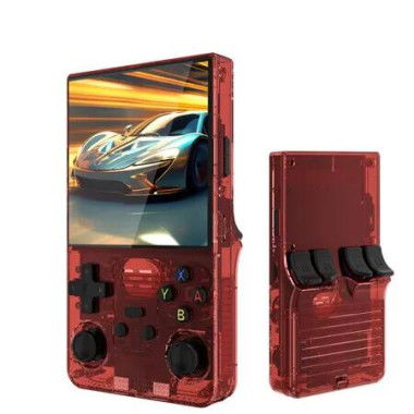 R39MAX Retro Handheld Game Console, 4.0 Inch IPS Screen and 64GB Memory, Portable Arcade Video Gaming Console Gift for Boys and Girls (Red)