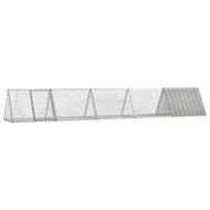 Detailed information about the product Rabbit Cage Grey 504.5x80.5x71 cm Galvanised Steel