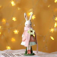 Detailed information about the product Rabbit Easter Decoration Cute Bunny Figurine Resin Statue Crafts