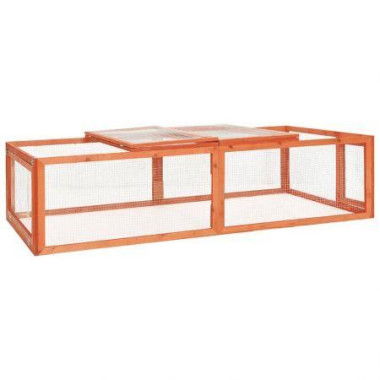 Rabbit Hutch 183x90x46.5 cm Solid Firwood