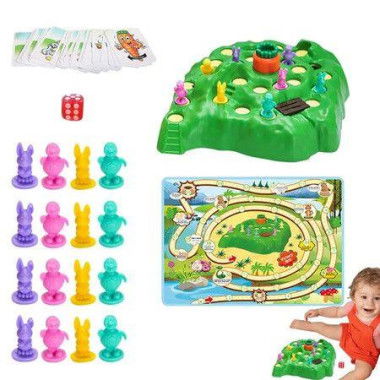 Rabbit Trap Board Game Funny Montessori Interactive Educational Toy For Children's Birthdays Gifts Basic Version