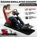 Racing Simulator Cockpit Sim Steering Wheel Stand Gaming Chair Foldable Adjustable Seat Logitech Thrustmaster MOZA PXN SIMAGIC Xbox PS4 PS5 Accessory. Available at Crazy Sales for $299.95