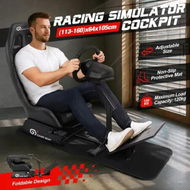 Detailed information about the product Racing Simulator Cockpit Wheel Stand Sim Steering Chair Gaming Foldable Adjustable Seat Logitech Thrustmaster MOZA PXN SIMAGIC Xbox PS4 PS5 Accessory