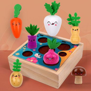 Radish Farm Game Montessori Toy Developmental Cognition For Boys Girls Gifts