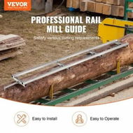 Detailed information about the product Rail Mill Guide System, 9 ft Milling Guide, 4 Crossbar Kits Chainsaw Mill Rail Guide, Aluminum Adjustable Saw Mill Rail System Work with Chainsaw Mills for Builders and Woodworkers