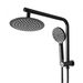 Rain Shower Head Set Black Round Brass Taps Mixer Handheld High Pressure 8. Available at Crazy Sales for $149.97