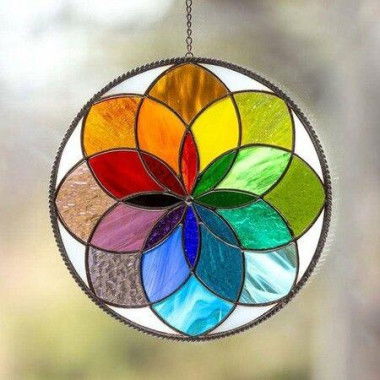 Rainbow Window Panel Hanging Suncatcher Wall Ornament