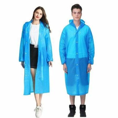 Raincoats For Adults - Reusable Portable EVA Raincoats (2 Pack)