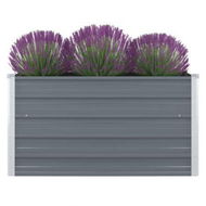 Detailed information about the product Raised Garden Bed 100x100x45 Cm Galvanised Steel Grey