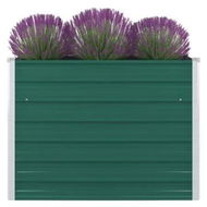 Detailed information about the product Raised Garden Bed 100x100x77 cm Galvanised Steel Green