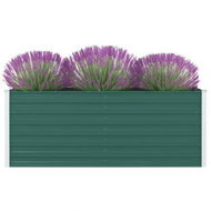 Detailed information about the product Raised Garden Bed 160x80x45 cm Galvanised Steel Green