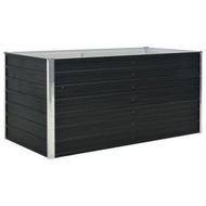 Detailed information about the product Raised Garden Bed Anthracite 160x80x77 Cm Galvanised Steel