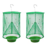 Detailed information about the product Ranch Fly Trap With Bait Tray Reusable Fly Trap Fly Catcher Cage For Indoor Or Outdoor (2 Pack)