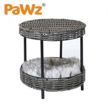 Rattan Pet Bed Elevated Raised