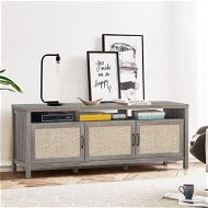 Detailed information about the product Rattan TV Stand With 3 Rattan Doors For Living Room