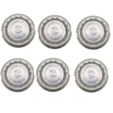 Razor Shaver Head Replacement Blades 6Pcs for Philips HQ4 HQ56 HQ55 HQ46 HQ3 HQ902 HQ6900 HQ6902 HQ6904 HQ6906 HQ6996 HQ6927 HQ5426 HQ5430 Electric Precision