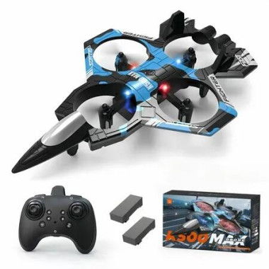 RC Airplanes with 2 Batteries,3D Flips Fighter Jets Toy,Gravity Sensing,Altitude Hold,Remote Control Copter Planes Toy