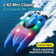 Detailed information about the product RC Boat 2.4G 4WD Mini Remote Control Boat with Light Speedboat Competitive Indoor Outdoor Watercraft Toys For Boys Girls Christmas Gifts Color Blue