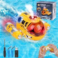 Detailed information about the product RC Boat Remote Control High Speed Sumbarine Spray and Light Powerboat Twin Propeller Speedboat Children's Day Gifts Summer Toys Color Yellow