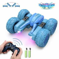 Detailed information about the product RC Car Boat Land Water RC Stunt Car Double Sided Remote Control Off-road Vehicle Amphibious RC Racing Car