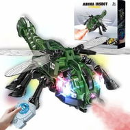 Detailed information about the product RC Dragonfly Robot Toy with 2.4GHz Remote,Lights,Music Spray Realistic Dragonfly Gift for Kids, Perfect for Holidays,Parties Pranks-Green