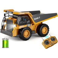 Detailed information about the product RC Dump Truck Toy,9-Channel Remote Control Toy,Rechargeable Battery,Kids Construction Vehicle Truck Toys,Kid Birthday Gift for Ages 3+