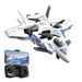 RC Fighter Jet,RC Plane 2.4GHz 4CH Remote Control Airplane with Camera,Foam RC Aircraft Glider with 3D Flip,Altitude Hold,Headless Mode (Gray). Available at Crazy Sales for $49.99