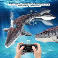 Detailed information about the product RC Mosasaurus Toys Remote Control Car Water Toy Dino Light Spray Water Swimming Pool Bath Lake Ocean Christmas Birthday Gift