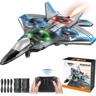 Detailed information about the product RC Plane Toy for Kids Remote Control Plane RC Aeroplane Toys Birthday Presents Controlled Aircraft Airplanes Toys Age3+ BLUE
