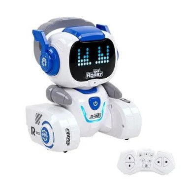 RC Robot Dog Smart Interactive Dance Programming Toy Pupp Boys Girls Christmas Birthday Gift Col Blue