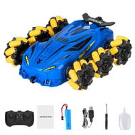 Detailed information about the product RC Stunt Car 6 wheels 360 Flips Rotating Drift Off Road All Terrains with LED Headlight Water Spray,Christmas Birthday Gift for Boys Girls 5+