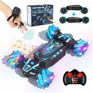 Detailed information about the product RC Stunt Car with Spray, Lights and Music for Kids Ages 6-13, 4WD 2.4GHz Off-Road Vehicle 360Â° Rotation Double-Sided Crawler Toy, Gifts for Boys and Girls