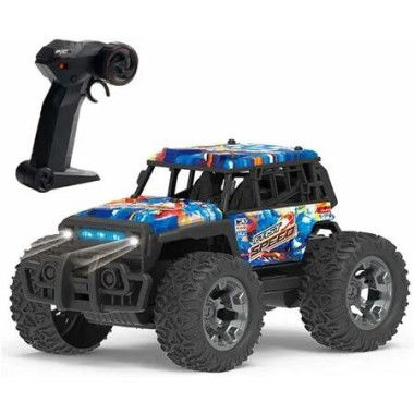 RC Truck 1/20 Remote Control Rock Crawler ATV 4 Wheeler 2.4G Off-Road Climbing RC Vehicle LED Searchlight Fast Short Course Rally Racing Car Toy Birthday Xmas Gift for Kids (Blue)