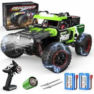 Detailed information about the product RC Truck 4WD OffRoad 2.4GHz Remote Control LED Headlights Climbing Racing All Terrain Monster Dual Batteries Toy Car