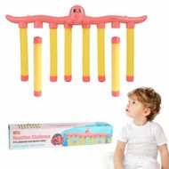 Detailed information about the product Reaction Stick Catch Training Game Hand Eye Coordination Reflex Training Game 3 Adjustable Speeds,Game Stick Toy Color Red