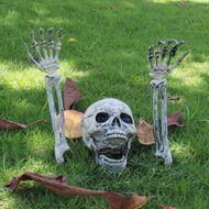 Detailed information about the product Realistic Skeleton Stakes Halloween Lawn Decorations Garden Stakes Halloween Skeleton Decor