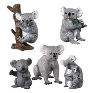 Detailed information about the product Realistic Wildlife Jungle Zoo Animals Figures Model Koala Party Favors Supplies Cake Toppers Gift Toys 6+ Children (5 Pcs)