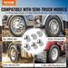 Rear&Front Axle Cover Combo Kit ABS Lug Nut Covers with Nut Cover Tools. Available at Crazy Sales for $249.95